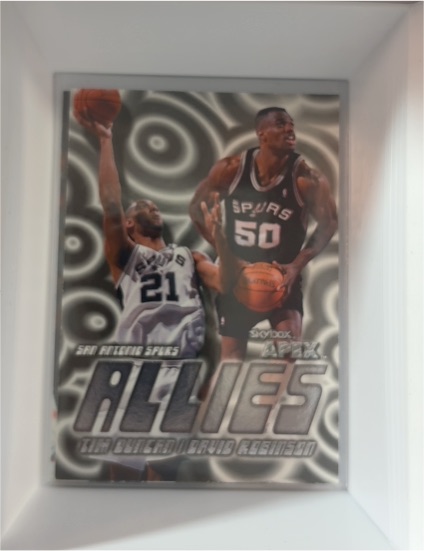 1999-00 Skybox Apex #10A Tim Duncan / David Robinson Allies — front