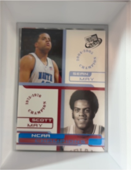 2005-06 Press Pass NCAA Champions #B41 Sean May Scott May — front