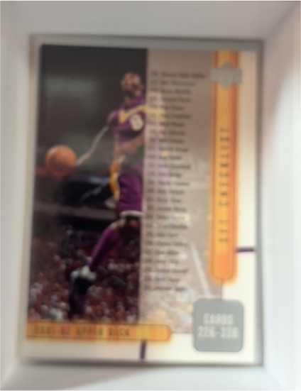 2001 Upper Deck #404 Kobe Bryant Checklist Lakers — front