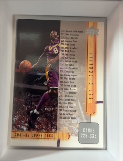 2001-02 Upper Deck #404 Kobe Bryant — front