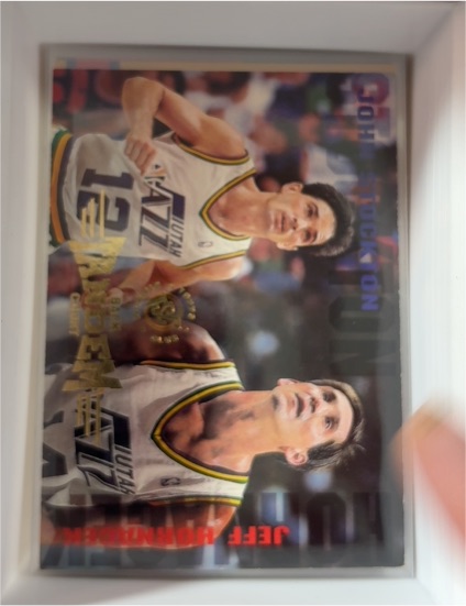 1994-95 Topps Stadium Club #277 John Stockton / Jeff Hornacek — front
