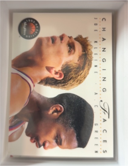 1993-94 Skybox Premium #312 Joe Kleine / A.C. Green Changing Faces — front