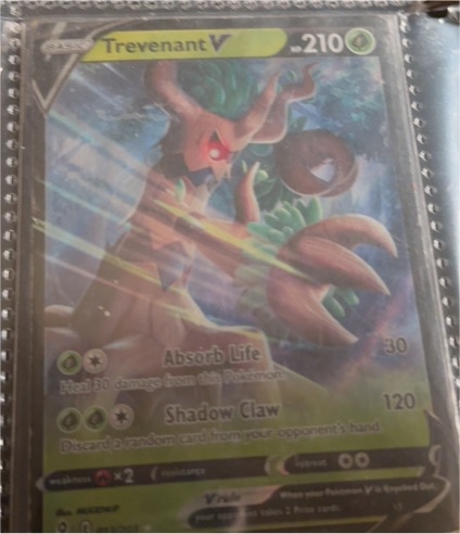 2021 Pokémon SWSH Evolving Skies #13 Trevenant V — front