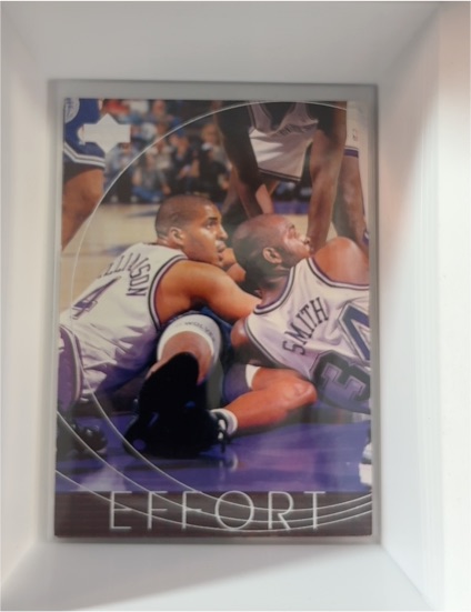1996 Upper Deck #166 Effort Corliss Williamson, Michael Smith Sacramento Kings — front