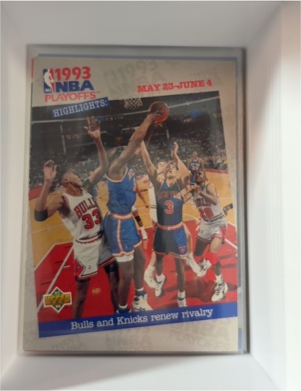 1993-94 Upper Deck #196 Bulls and Knicks Renew Rivalry — front