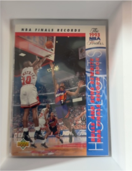 1993-94 Upper Deck #207 The 1993 NBA Finals / NBA Finals Records — front