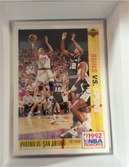 1991-92 Upper Deck #165 Kevin Johnson Phoenix Suns vs San Antonio Spurs — front
