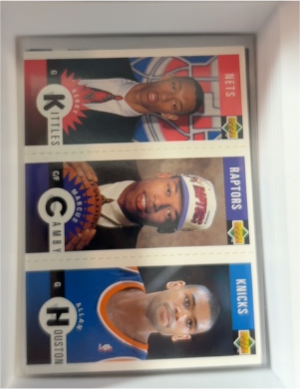 1996-97 Upper Deck Collector's Choice #M146 Kerry Kittles / Marcus Camby / Allan Houston — front