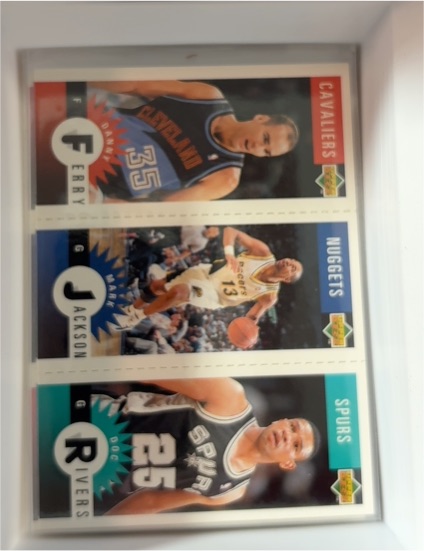 1996-97 Upper Deck Collector's Choice Mini #M15/M34/M75 Danny Ferry/Mark Jackson/Doc Rivers — front