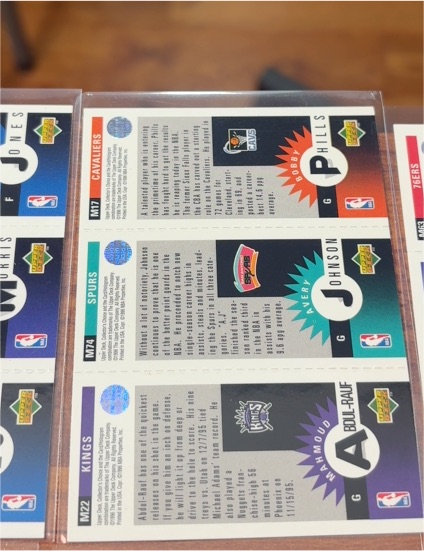 1996-97 Upper Deck Collector's Choice Mini #M17/M74/M22 Khalid Abdul-Rauf / Bobby Phills / Avery Johnson — front