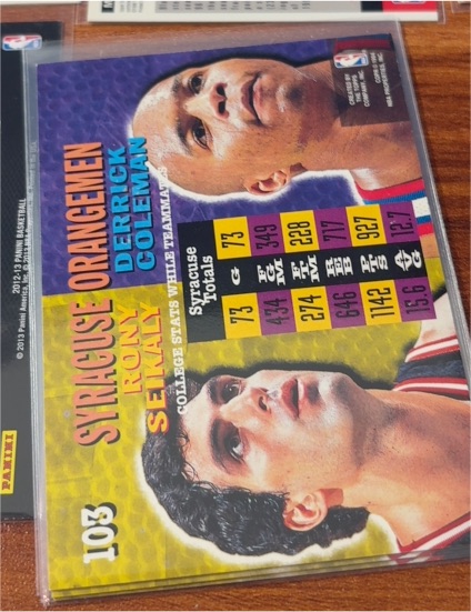 1994-95 Topps Stadium Club #103 Derrick Coleman / Rony Seikaly — front
