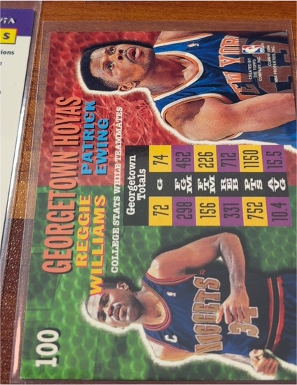 1994-95 Stadium Club #100 Patrick Ewing / Reggie Williams — front