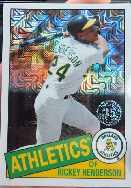 2020 Topps Silver Pack Chrome #85TC-32 Rickey Henderson — front