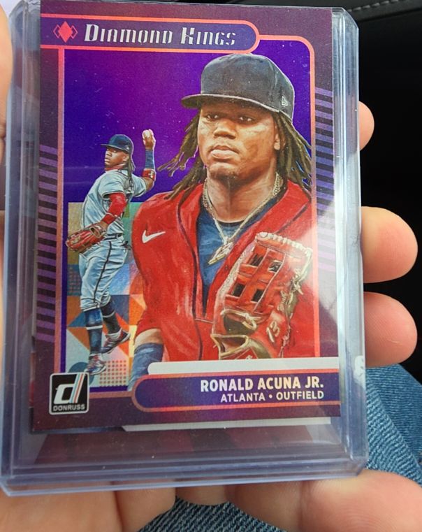 2021 Donruss Diamond Kings #16 Ronald Acuna Jr. — front
