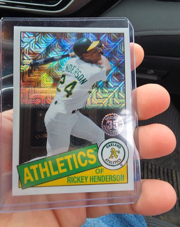 2020 Topps Silver Pack Chrome #85TC-32 Rickey Henderson — front