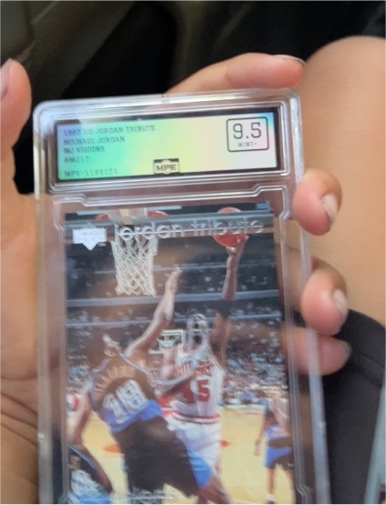 1997 Upper Deck Tribute MJ Visions #MJ18 Michael Jordan — front