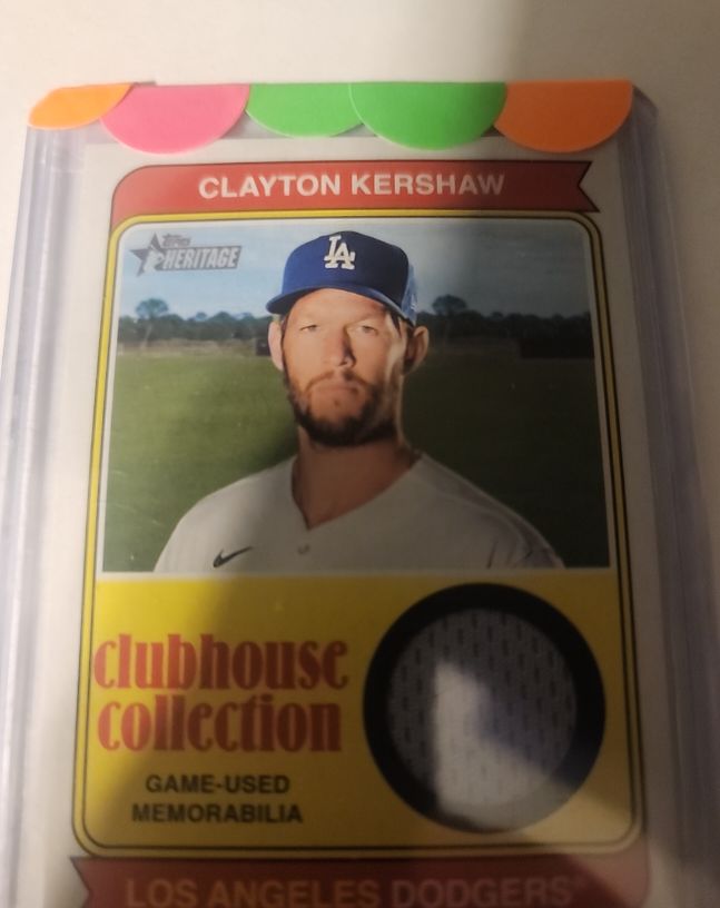 2023 Topps Heritage Clubhouse Collection #CCR-CK Clayton Kershaw — front