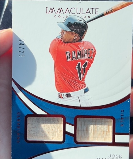 2019 Panini Immaculate Collection #IS-JR Jose Ramirez — front