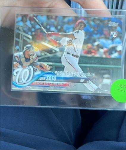 2018 Topps Chrome Update #HMT98 Juan Soto Rookie Debut — front