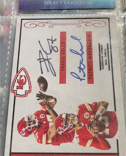 2023 Panini Prestige Patrick Mahomes & Travis Kelce Chiefs Team Set — front