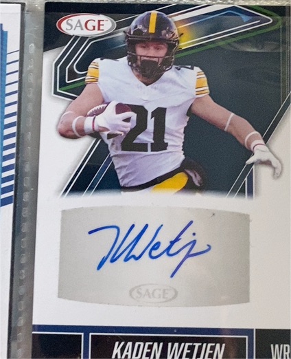 2025 Sage #A-KW Kaden Wetjen — front