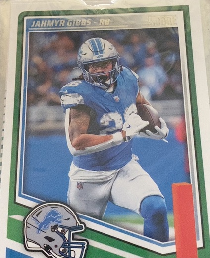 2025 Panini Score #33 Jahmyr Gibbs — front