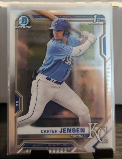 2021 Bowman Chrome Draft #BDC-106 Carter Jensen — front