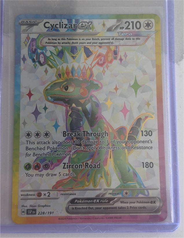 2024 Pokémon Scarlet & Violet #228 Cyclizar ex — front