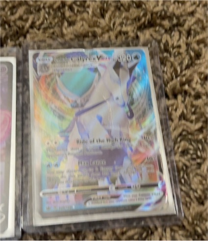 2021 Pokémon Sword & Shield Chilling Reign #046 Ice Rider Calyrex VMAX — front