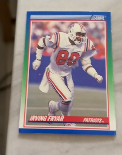 1990 Score #344 Irving Fryar New England Patriots — front