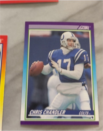 1990 Score #490 Chris Chandler — front