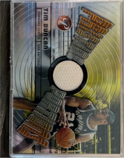2002-03 Topps Pristine Pristine Portions #PPO-TD Tim Duncan — front
