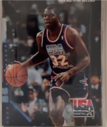 1996 Upper Deck USA Basketball #32 Magic Johnson — front