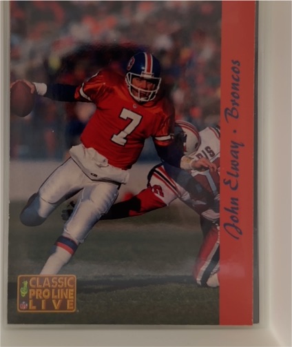 1993 Classic Pro Line Live #69 John Elway — front