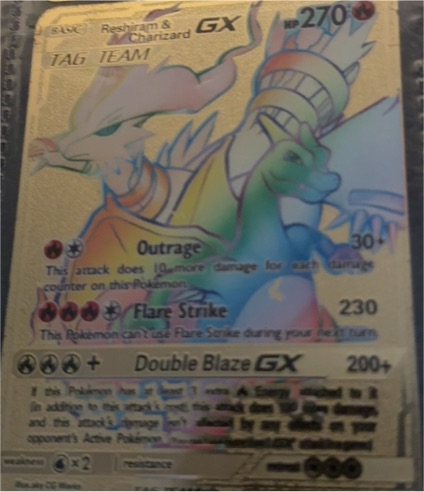 2021 Pokémon TCG #217 Reshiram & Charizard GX TAG TEAM — front
