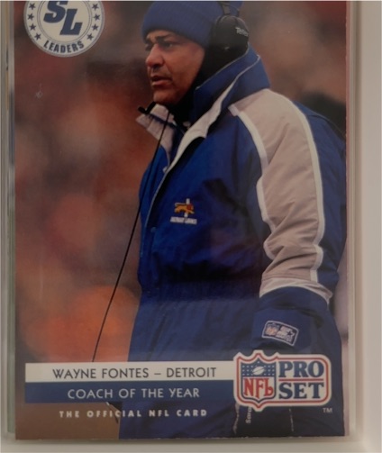 1992 Pro Set #3 Wayne Fontes Detroit Lions — front