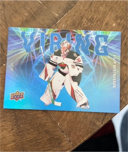 2025-26 Upper Deck Series 2 Vibing #VB-15 Filip Gustavsson — front