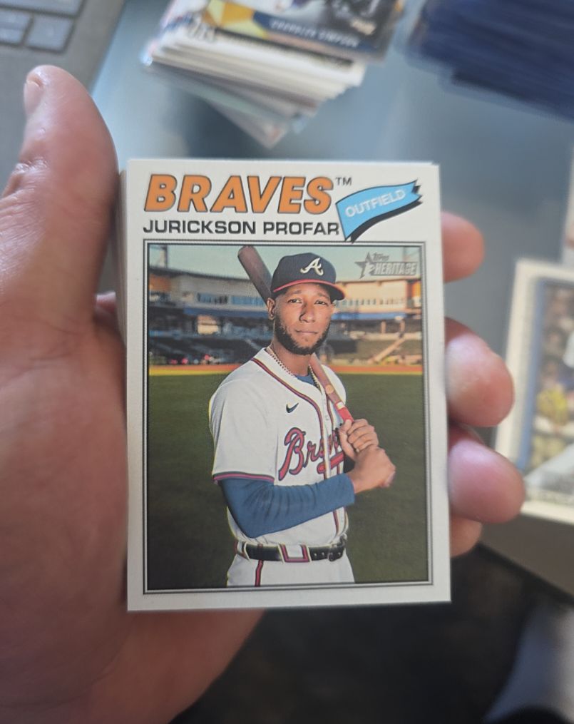 2026 Topps Heritage #51 Jurickson Profar Atlanta Braves — front
