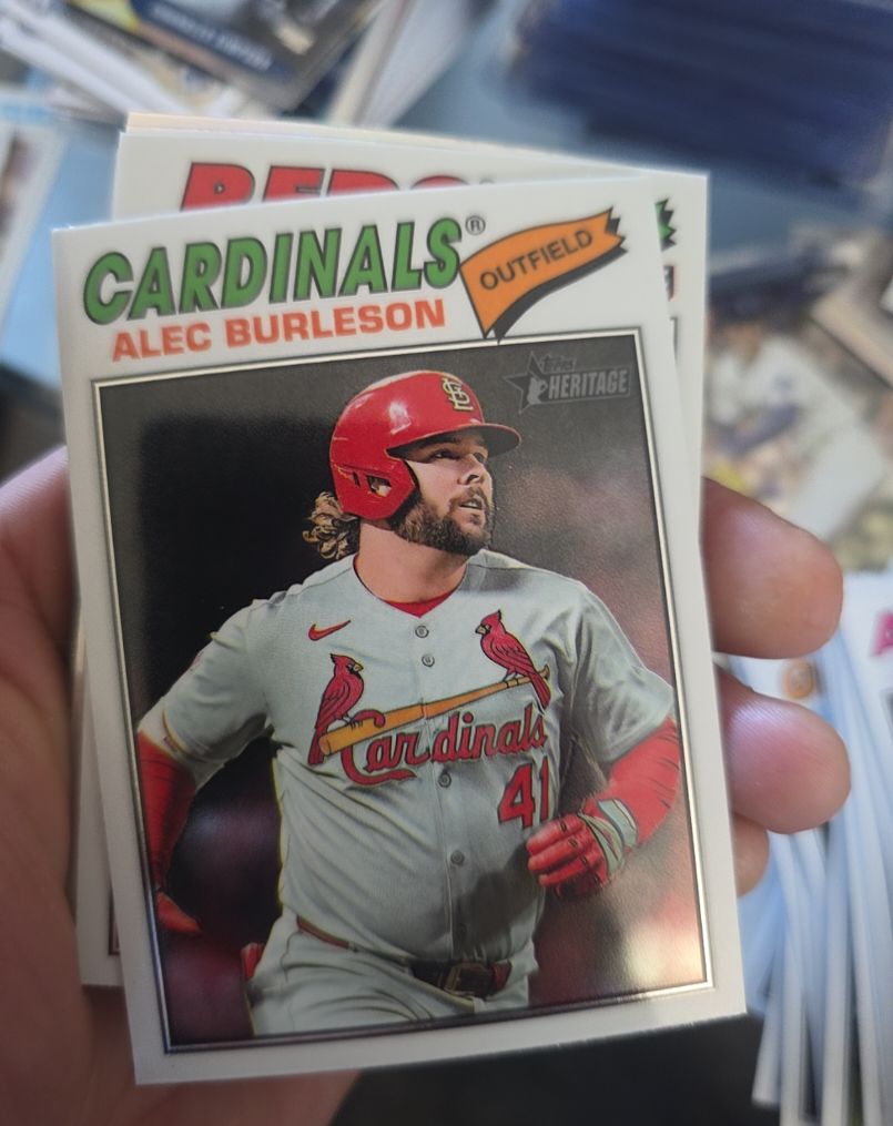 2026 Topps Heritage #165 Alec Burleson — front