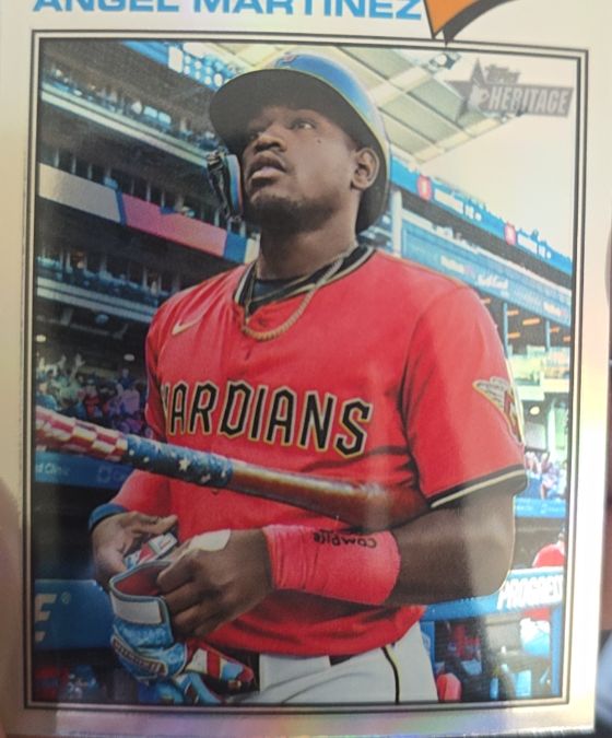 2026 Topps Heritage Chrome #177 Angel Martinez — front