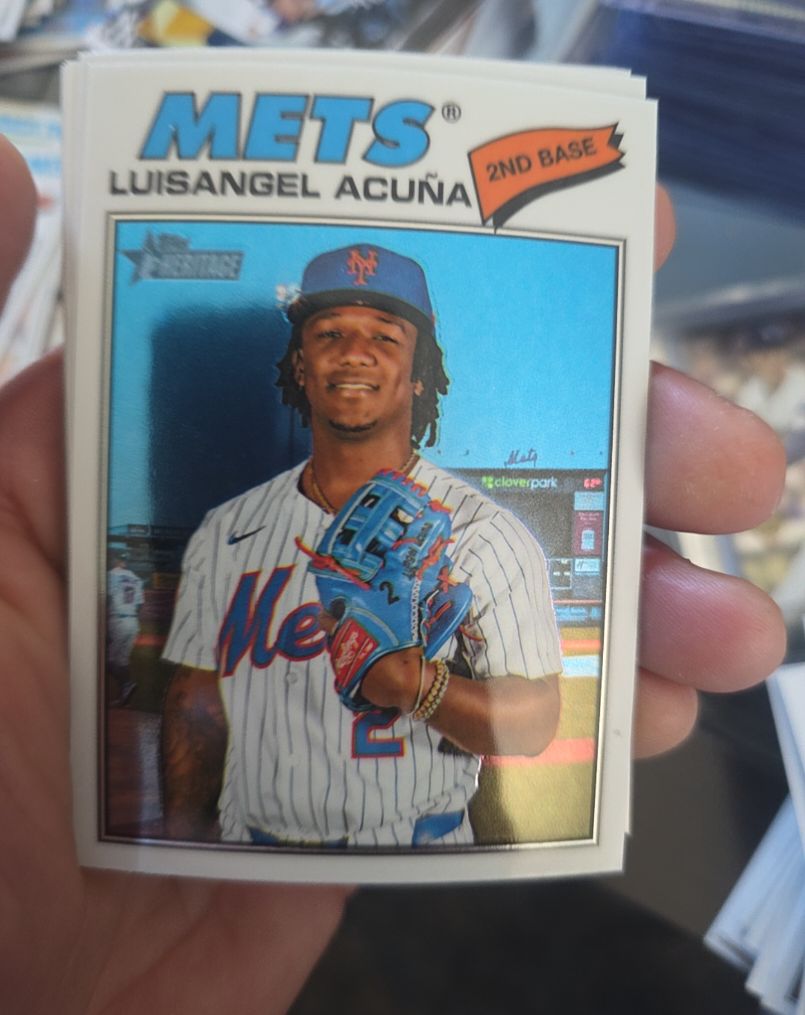 2026 Topps Heritage #132 Luisangel Acuña — front
