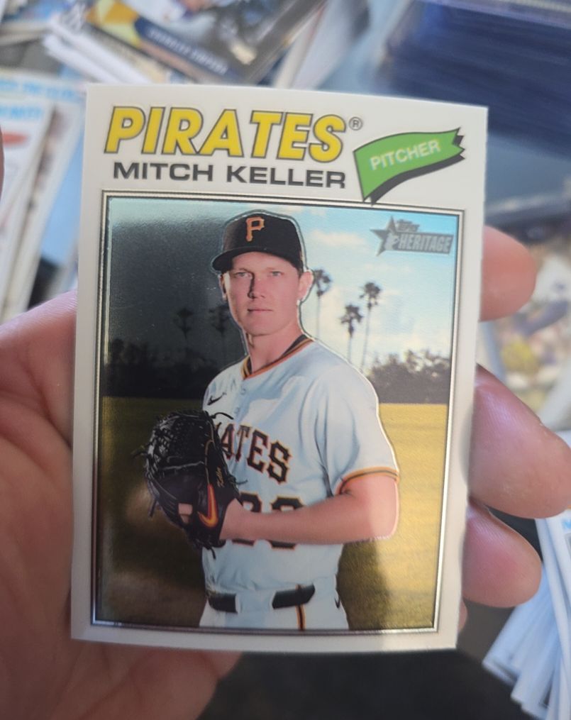 2026 Topps Heritage #64 Mitch Keller — front