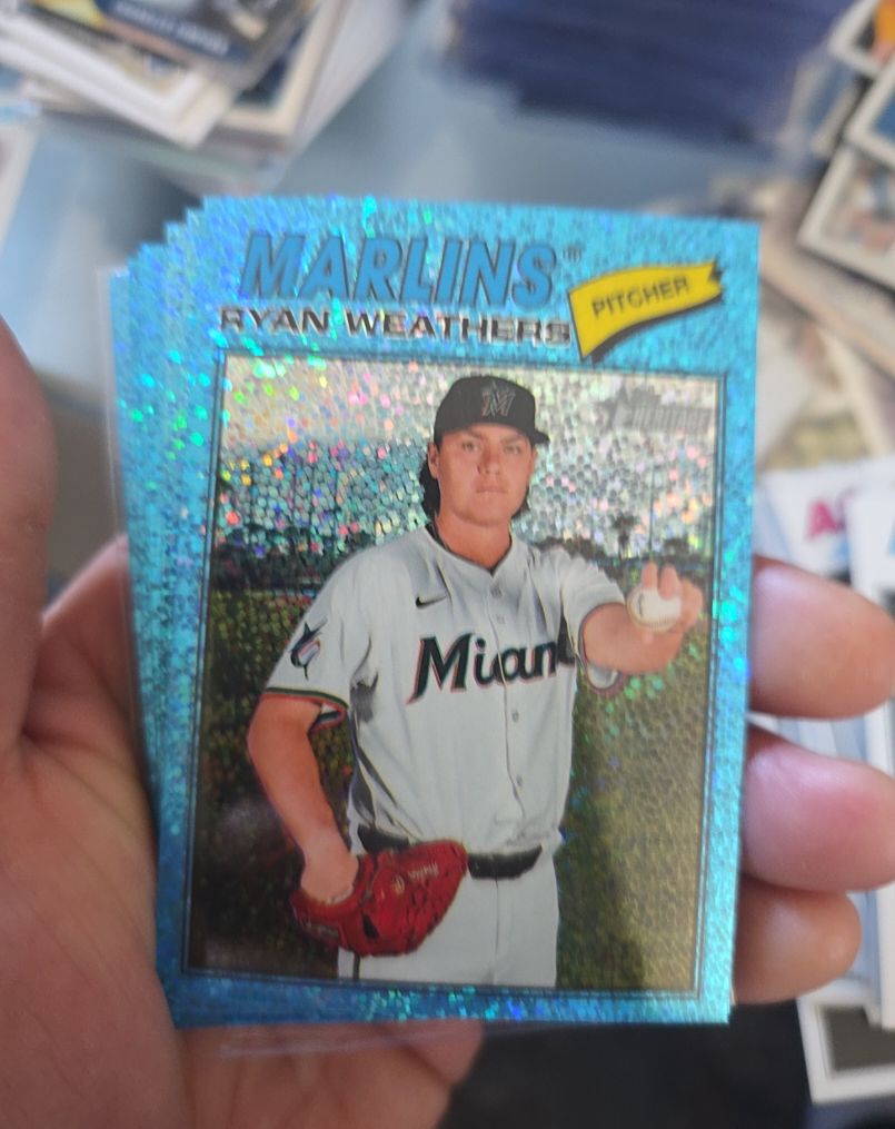 2026 Topps Heritage Chrome #307 Ryan Weathers — front
