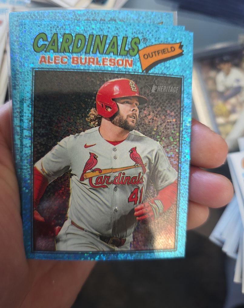 2026 Topps Heritage Chrome #165 Alec Burleson — front
