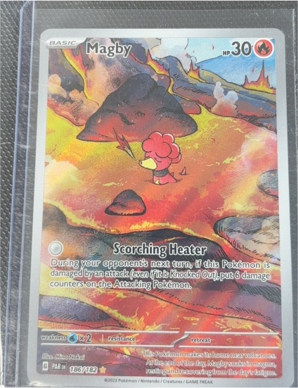 2023 Pokémon SV04 Paradox Rift #186 Magby — front