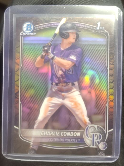 2025 Bowman Chrome #BCP-75 Charlie Condon — front
