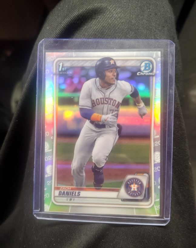 2020 Bowman Chrome Draft #BD-133 Zach Daniels — front
