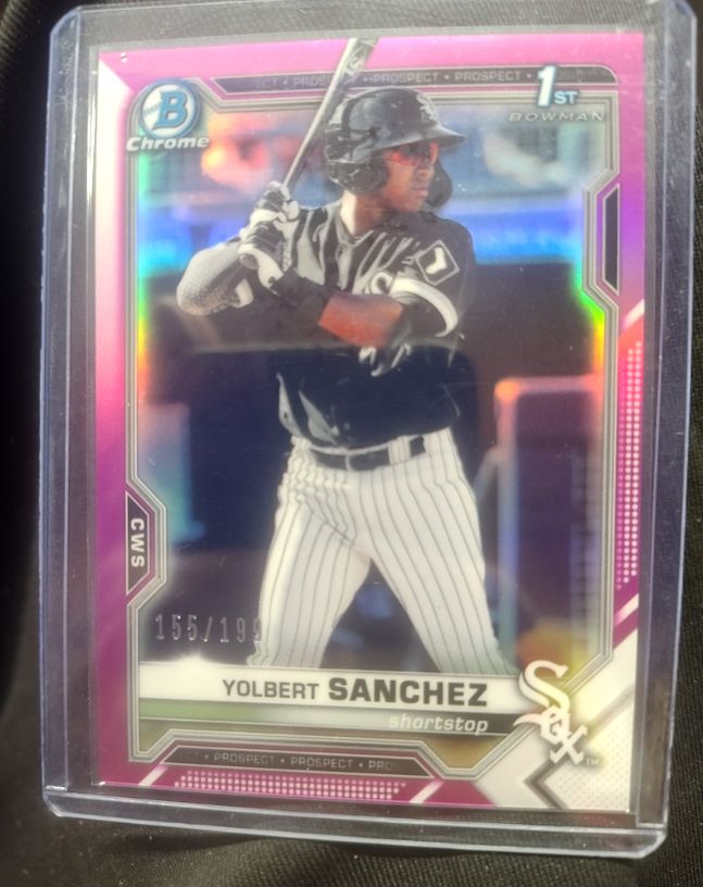 2021 Bowman Chrome #BCP-40 Yolbert Sanchez — front