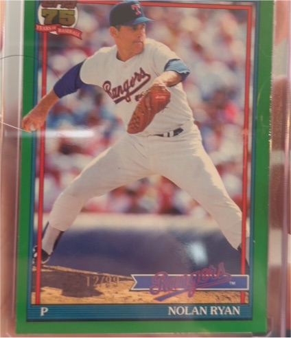 1991 Topps #T91-97 Nolan Ryan — front