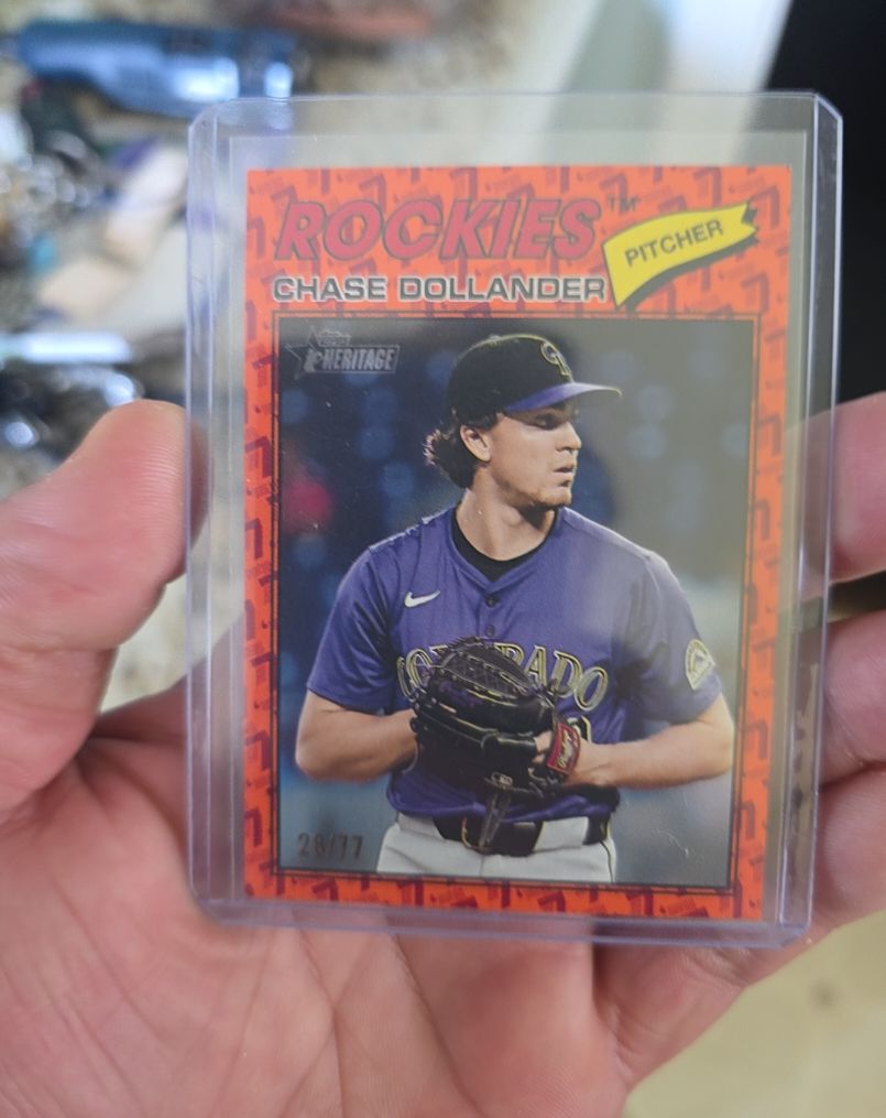 2026 Topps Heritage #91 Chase Dollander — front